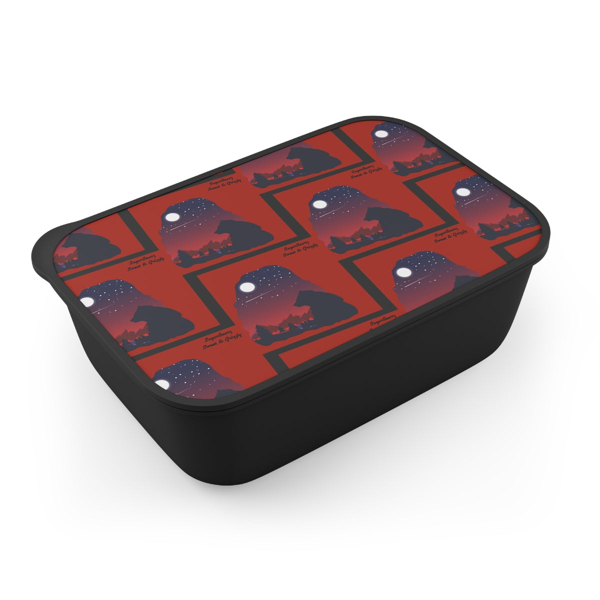 PLA Bento Box with Band and Utensils